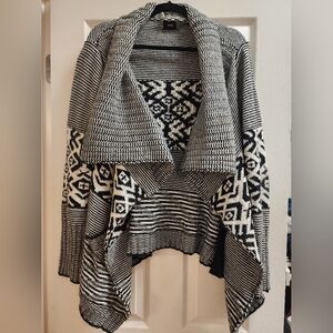 Oversized Black & White Chunky Sweater